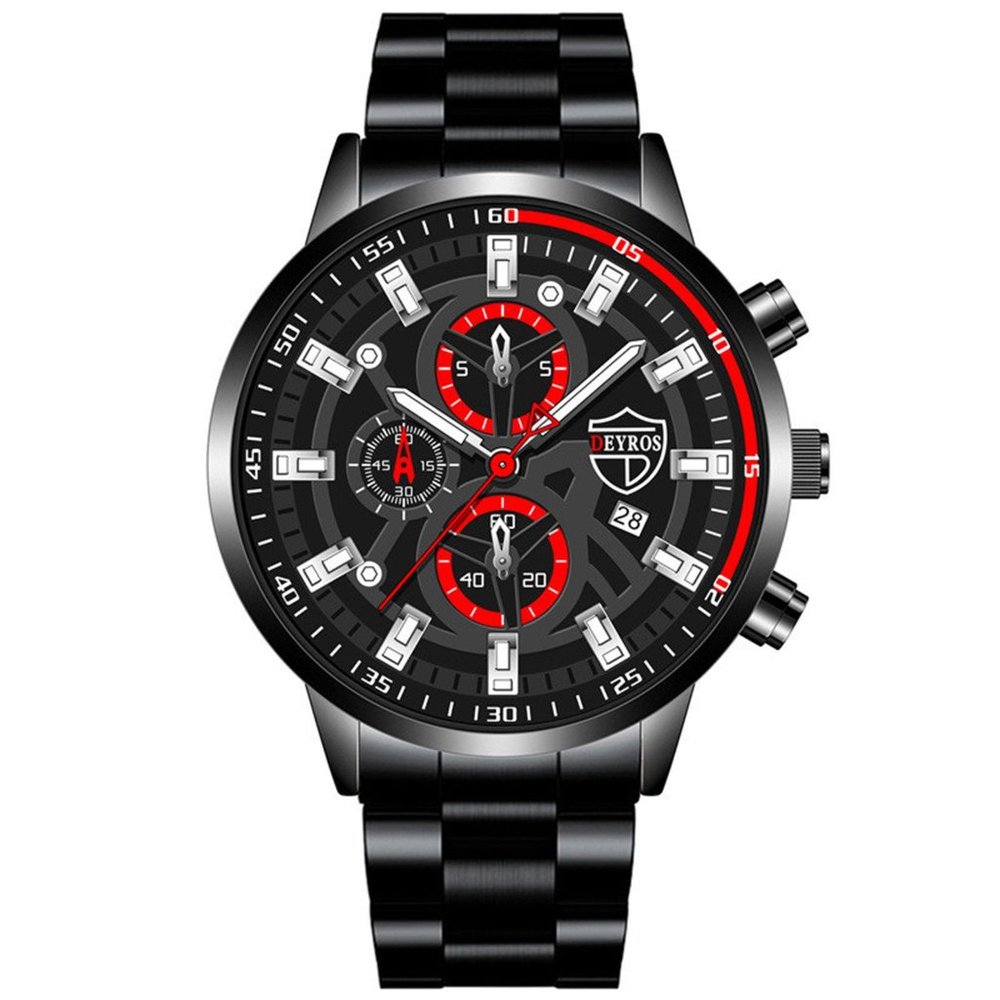 Men's Luxury Stainless Steel Quartz Wristwatch